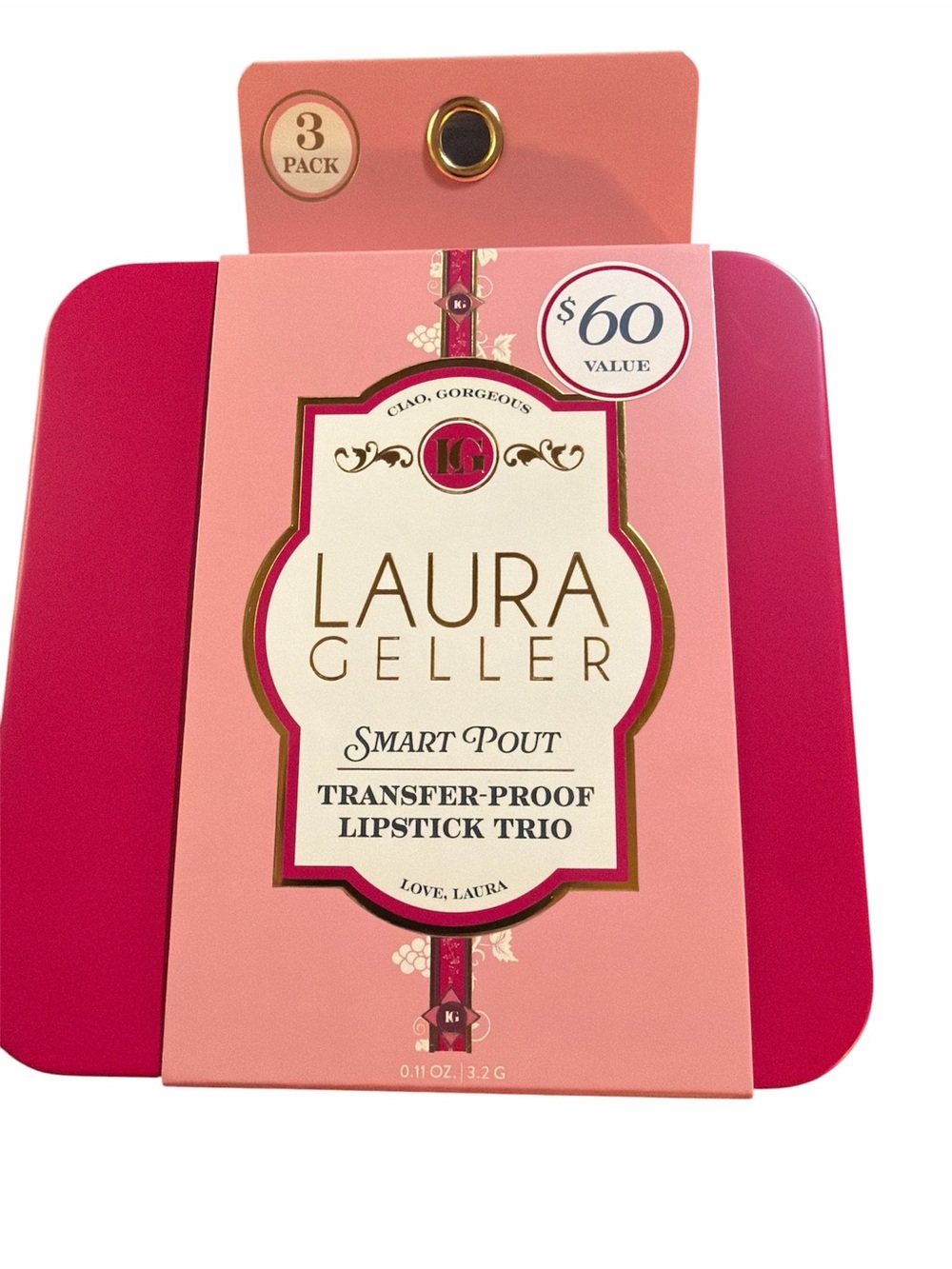 Laura Geller Lipstick Trio - Pink, Magenta, Coral